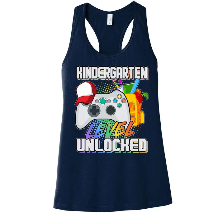 Funny Kindergarten Unlocked Video Gamer Women's Racerback Tank