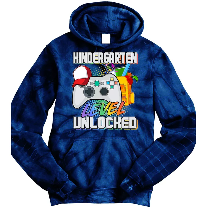 Funny Kindergarten Unlocked Video Gamer Tie Dye Hoodie