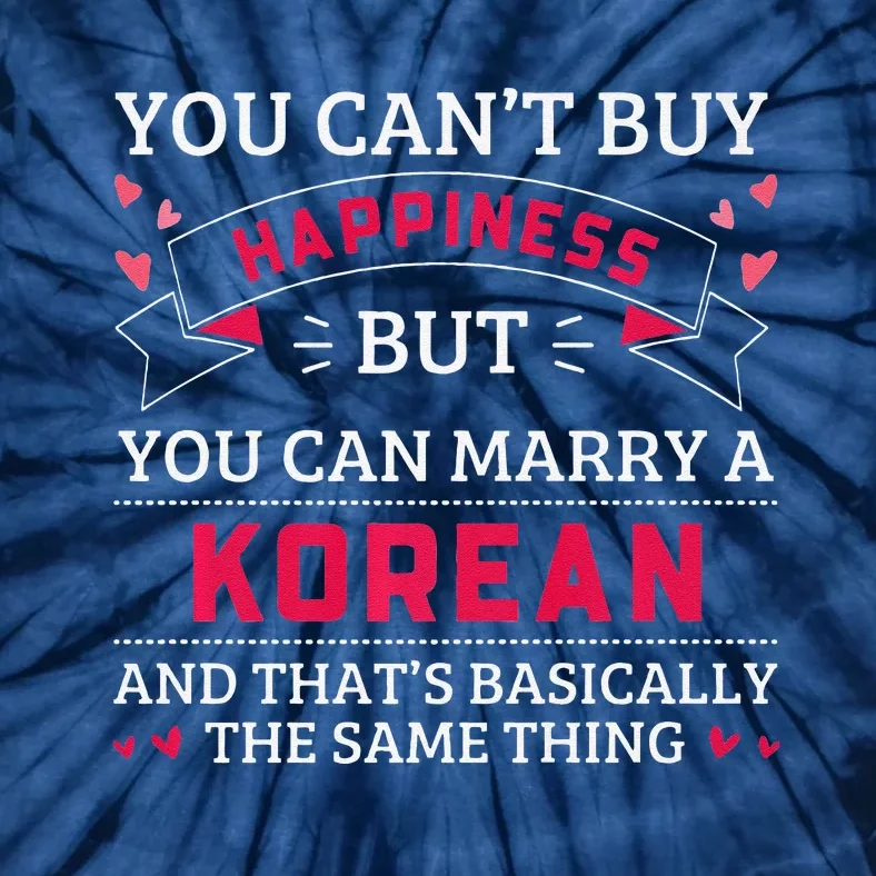 Funny Korean Wife Husband Valentines Day Couple Premium Tie-Dye T-Shirt