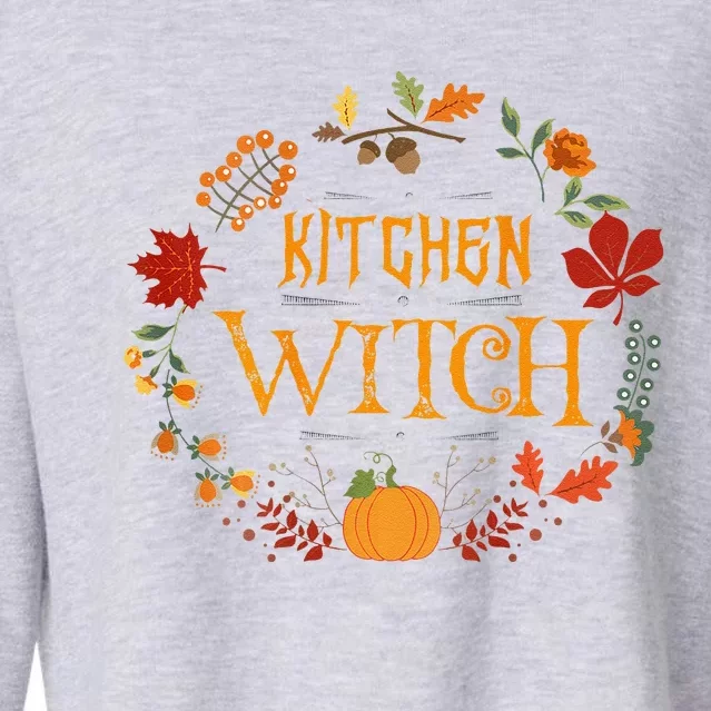 Fun Kitchen Witch Halloween Great Gift Idea Cropped Pullover Crew