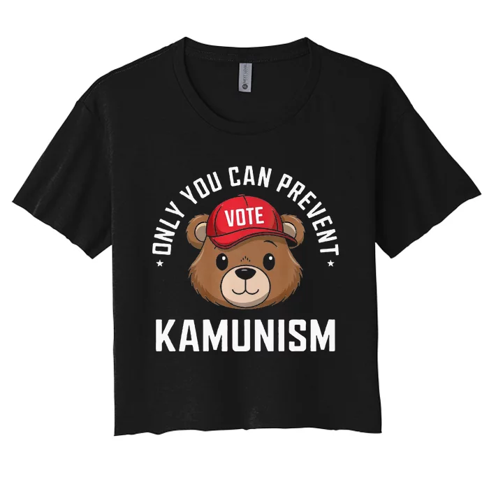 Fight Kamunism With Your Vote Premium Women's Crop Top Tee