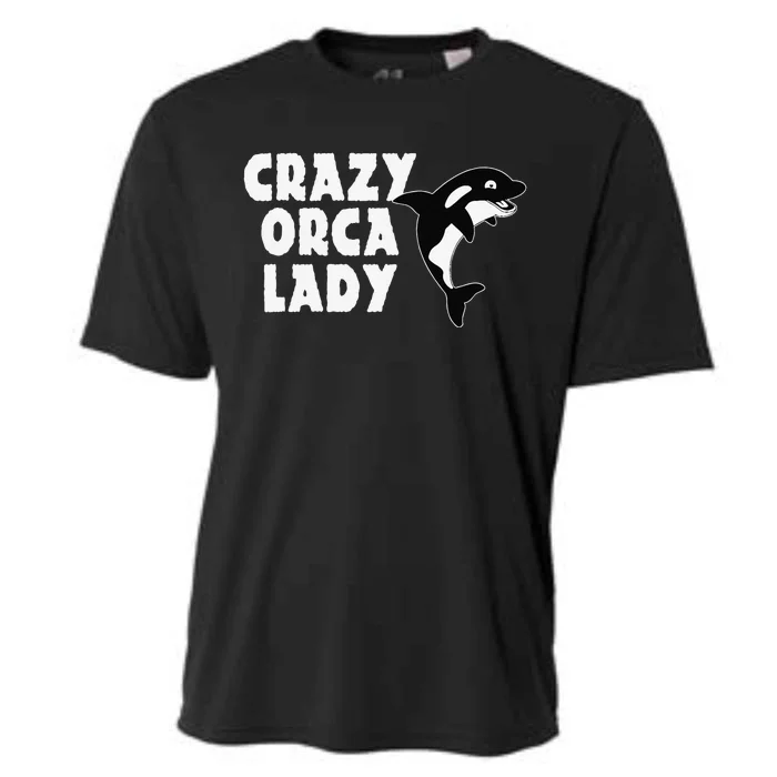 Funny Killer Whale Ladies Design Orcas Cooling Performance Crew T-Shirt