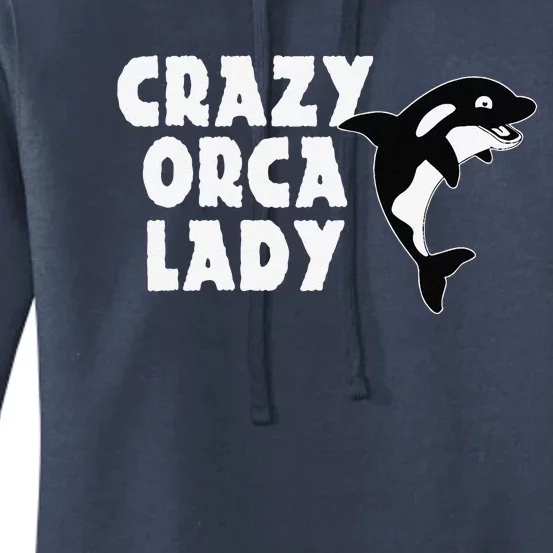 Funny Killer Whale Ladies Design Orcas Women's Pullover Hoodie