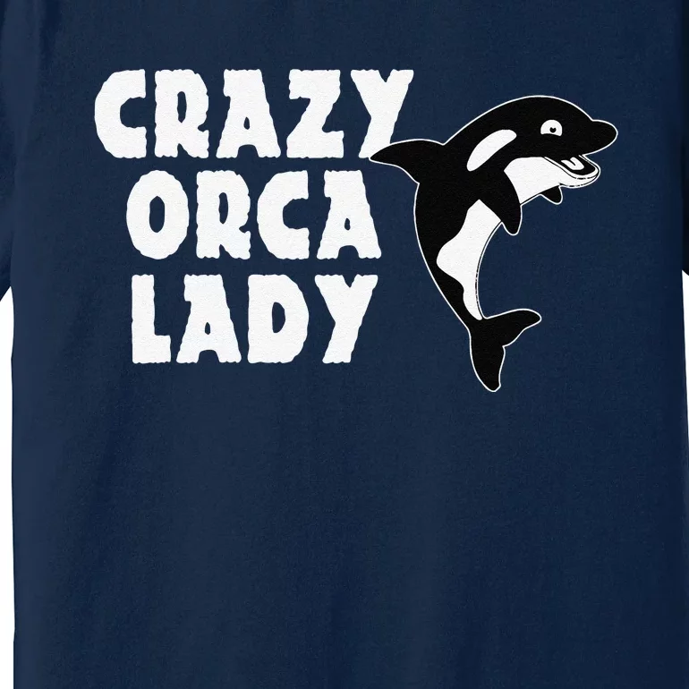 Funny Killer Whale Ladies Design Orcas Premium T-Shirt