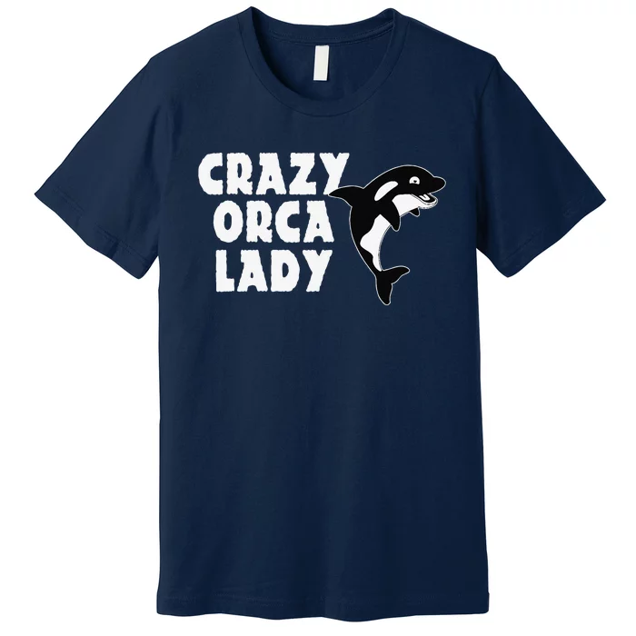 Funny Killer Whale Ladies Design Orcas Premium T-Shirt