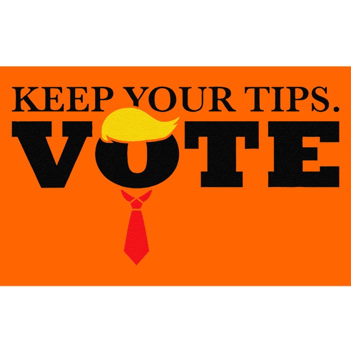 Funny Keep Your Tips Vote Trump IM Voting Convicted Felon Bumper Sticker