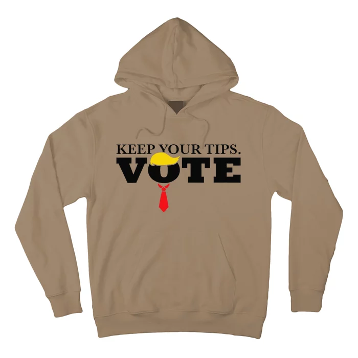 Funny Keep Your Tips Vote Trump IM Voting Convicted Felon Hoodie