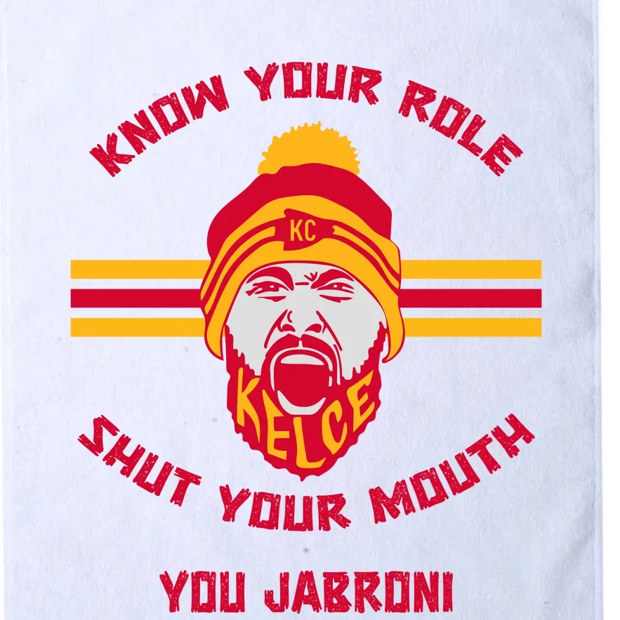 Funny Know Your Role And Shut Your Mouth Platinum Collection Golf Towel