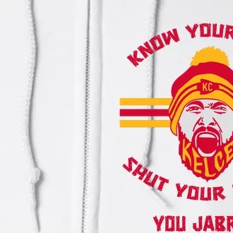 Funny Know Your Role And Shut Your Mouth Full Zip Hoodie