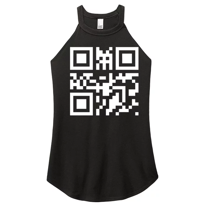 Fuc K You Q R Code Women’s Perfect Tri Rocker Tank