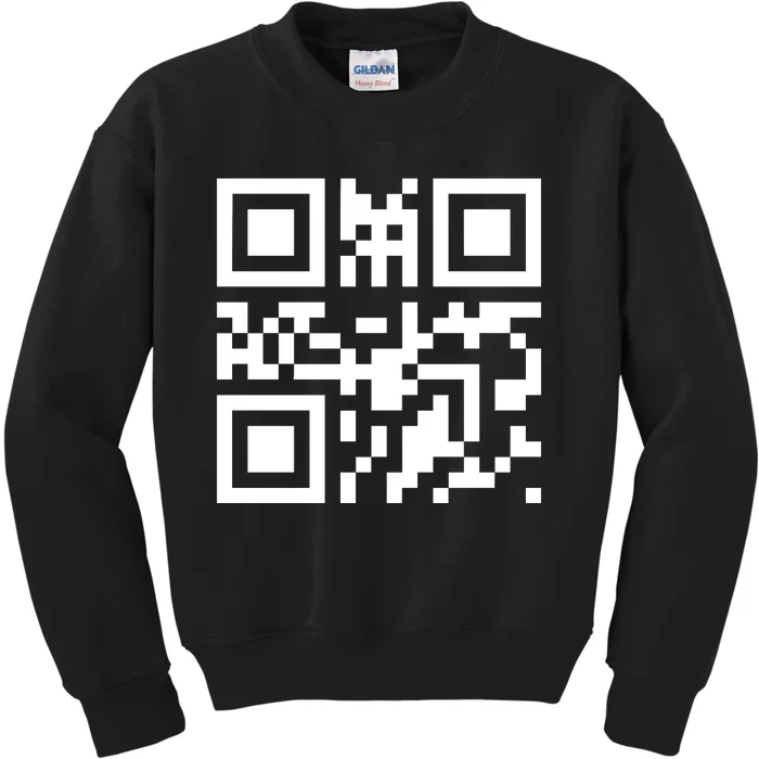 Fuc K You Q R Code Kids Sweatshirt