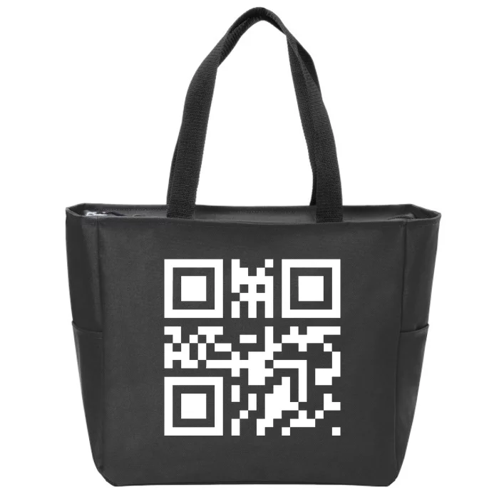 Fuc K You Q R Code Zip Tote Bag