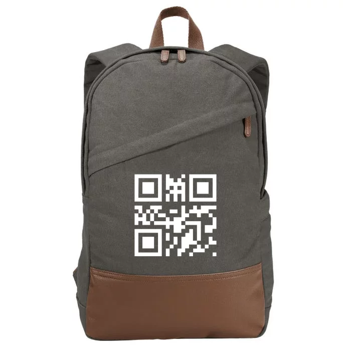 Fuc K You Q R Code Cotton Canvas Backpack