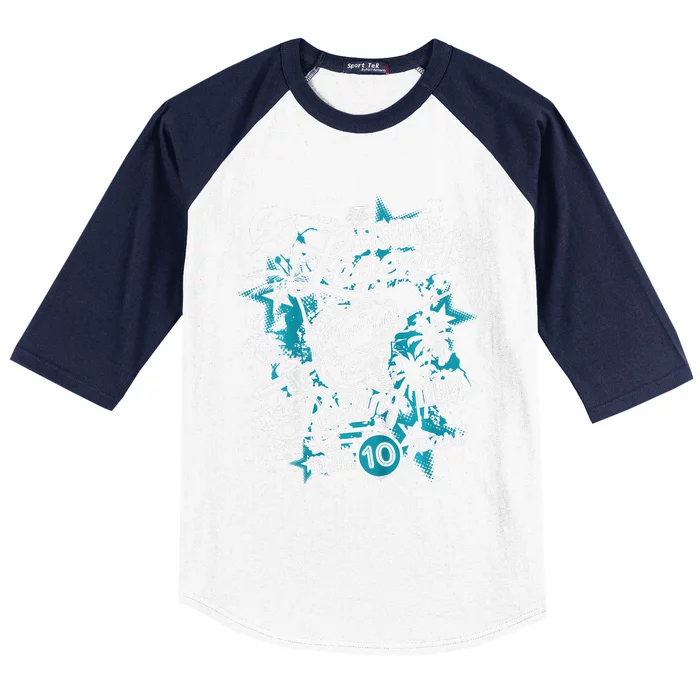 Fishing Legend 10th Birthday Fishing Baseball Sleeve Shirt