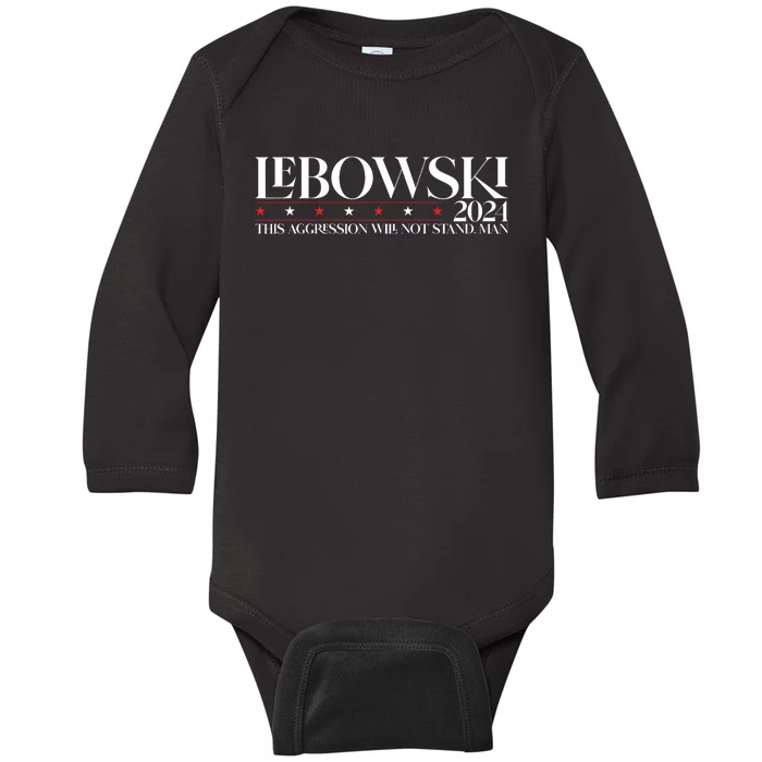 Funny Lebowski 2024 Political Election Vote 2024 Baby Long Sleeve Bodysuit