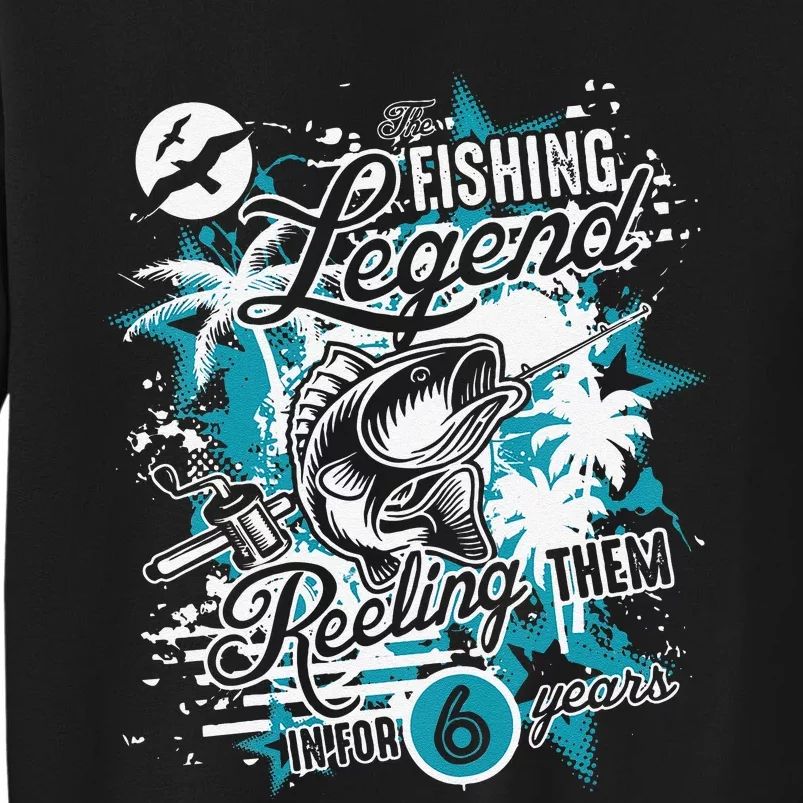 Fishing Legend 6th Birthday Fishing Sweatshirt