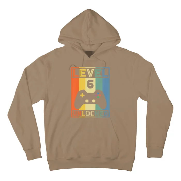 Funny Level 6 Unlocked Video Gamer 5th Birthday Gaming Gift Hoodie