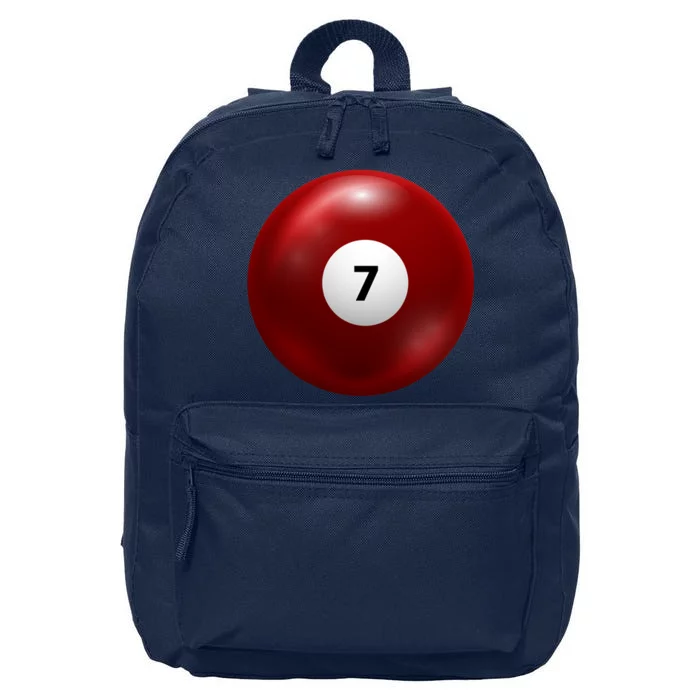 Funny Lucky 7 Ball 16 in Basic Backpack