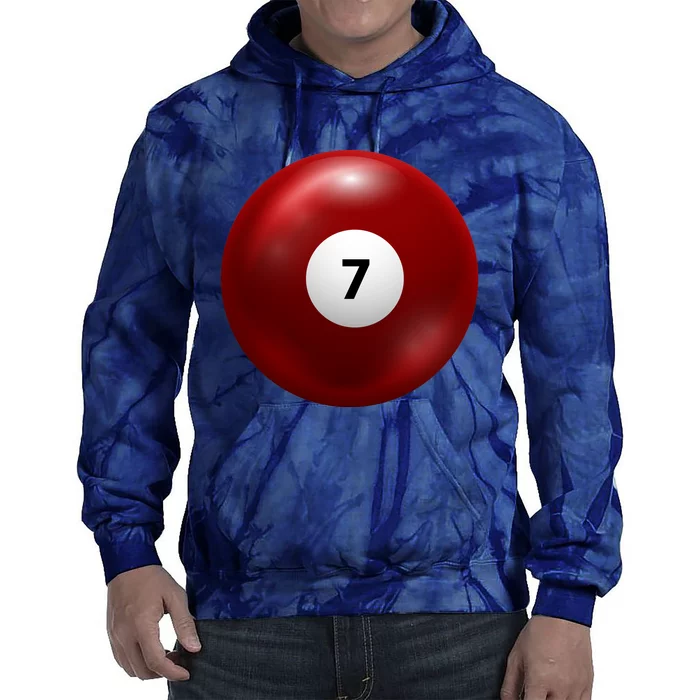 Funny Lucky 7 Ball Tie Dye Hoodie