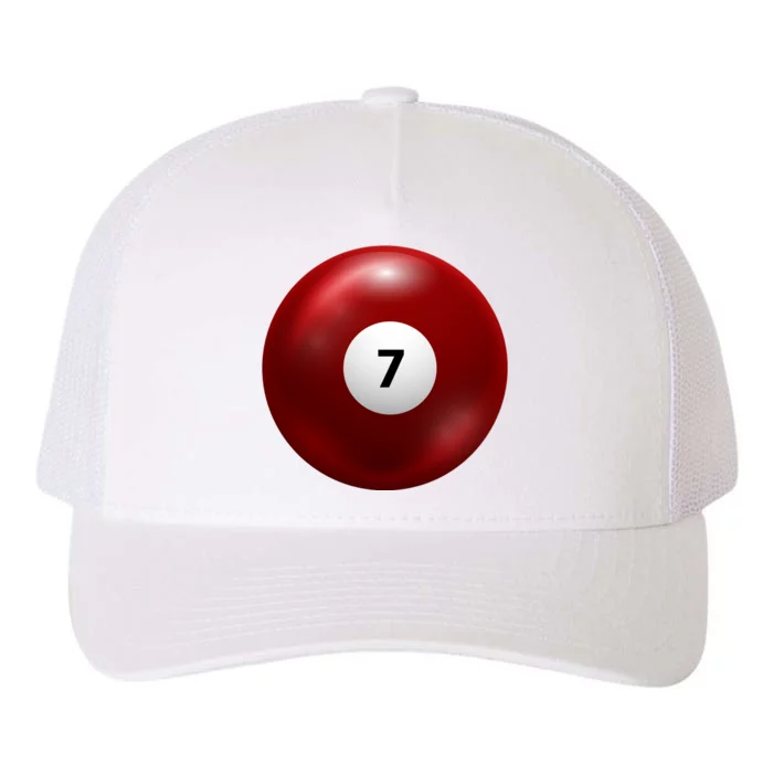 Funny Lucky 7 Ball Yupoong Adult 5-Panel Trucker Hat