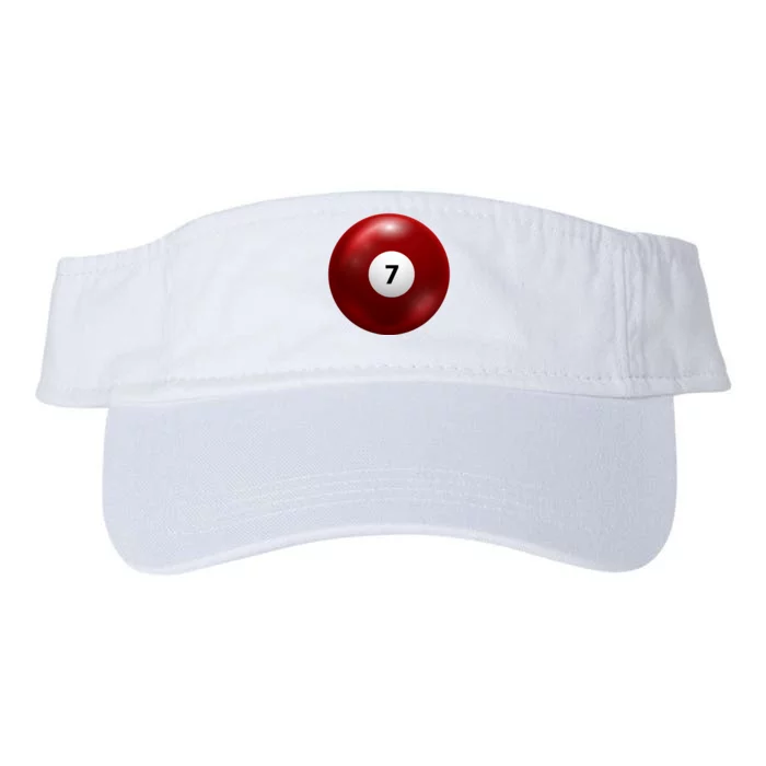 Funny Lucky 7 Ball Valucap Bio-Washed Visor