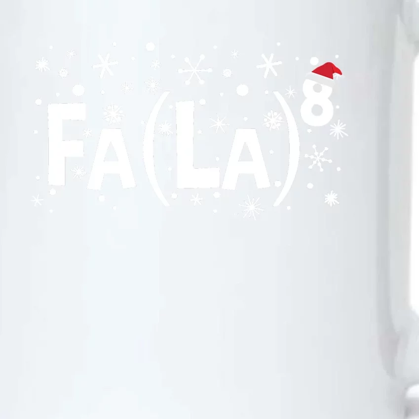 Fa La 8 Math Teacher Christmas Fa La La Funny Xmas Black Color Changing Mug