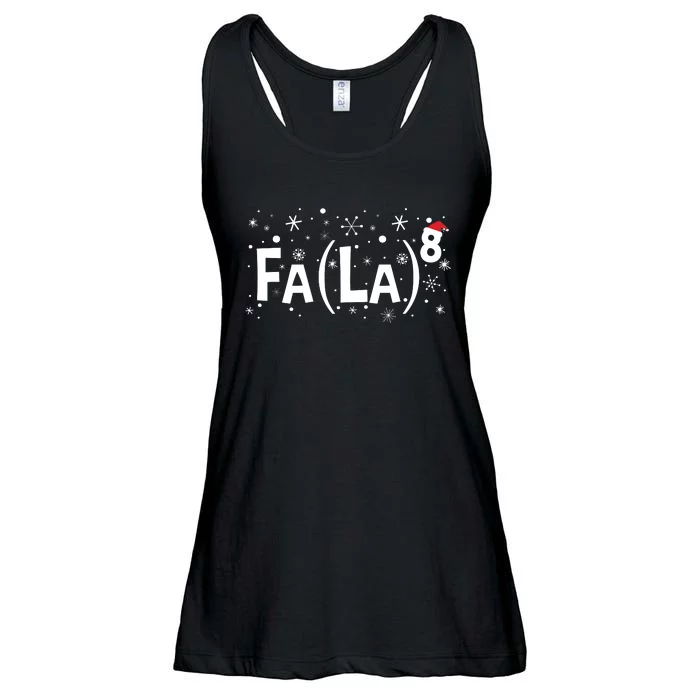 Fa La 8 Math Teacher Christmas Fa La La Ladies Essential Flowy Tank