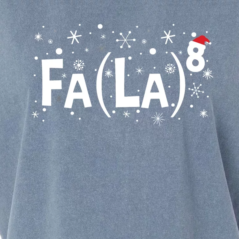 Fa La 8 Math Teacher Christmas Fa La La Garment-Dyed Women's Muscle Tee