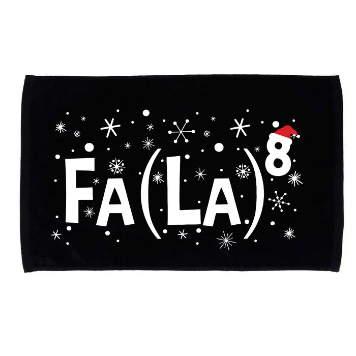 Fa La 8 Math Teacher Christmas Fa La La Microfiber Hand Towel