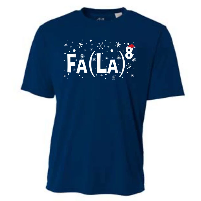 Fa La 8 Shirt - Math Teacher Christmas Shirt Fa La La Cooling Performance Crew T-Shirt