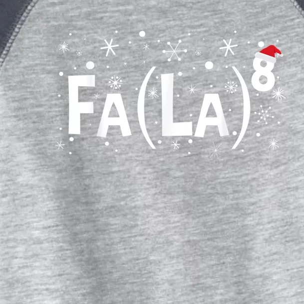 Fa La 8 Shirt - Math Teacher Christmas Shirt Fa La La Toddler Fine Jersey T-Shirt