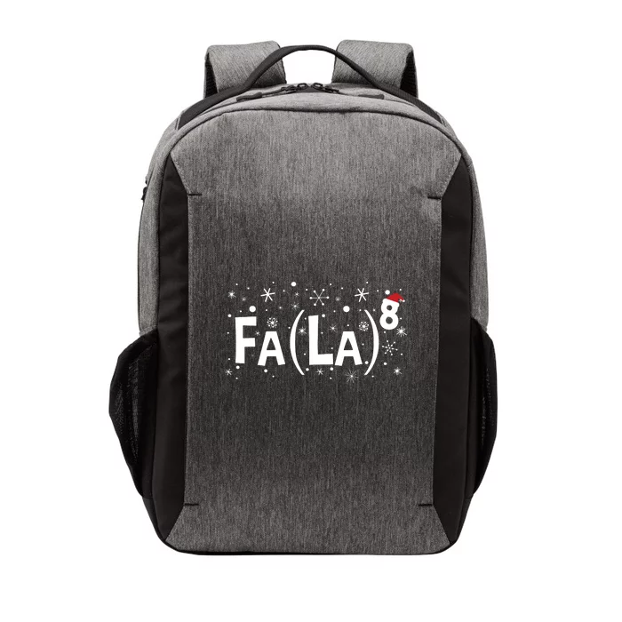 Fa La 8 Math Teacher Christmas Fa La La Vector Backpack