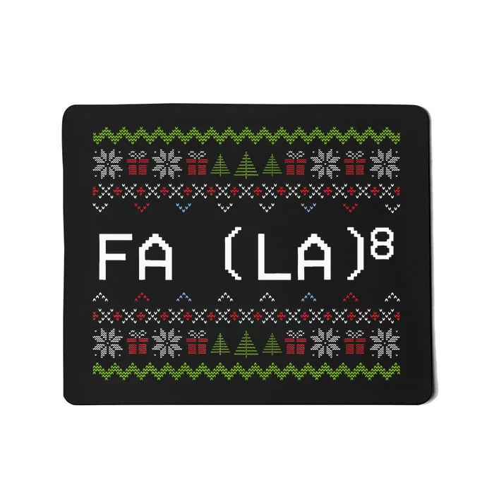 Fa La 8 Hilarious Santa Math Teacher Christmas Gift Mousepad