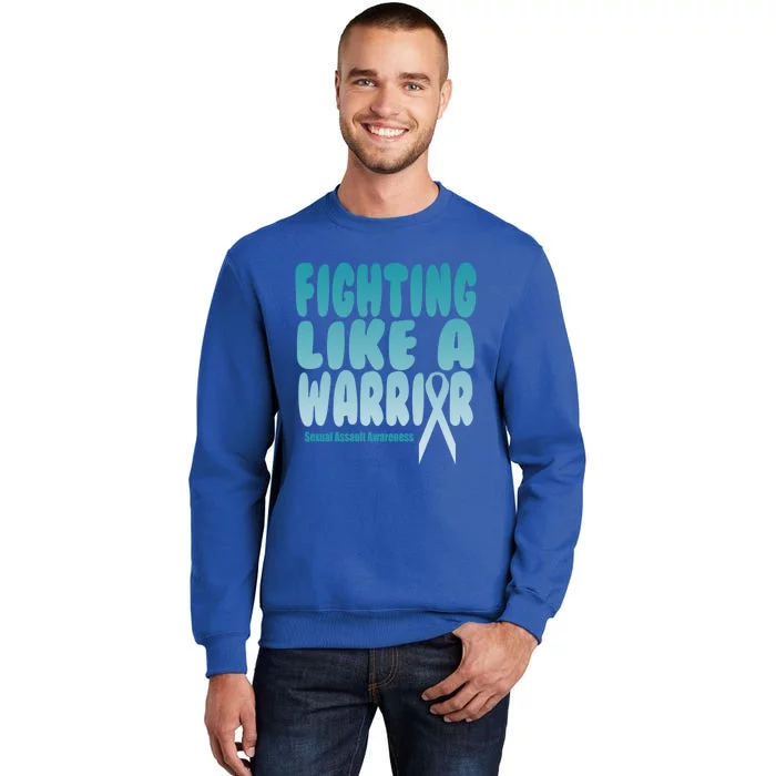 Fighting Like A Warrior! Sexual Assault Awareness Gift Sweatshirt