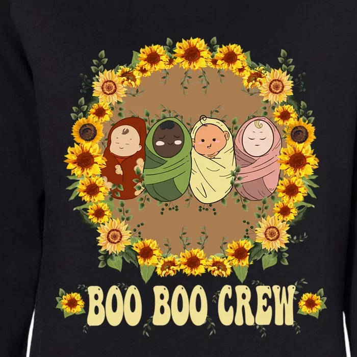 Funny Labor And Delivery Nurse Squad Boo Boo Crew Nursing Gift Womens California Wash Sweatshirt