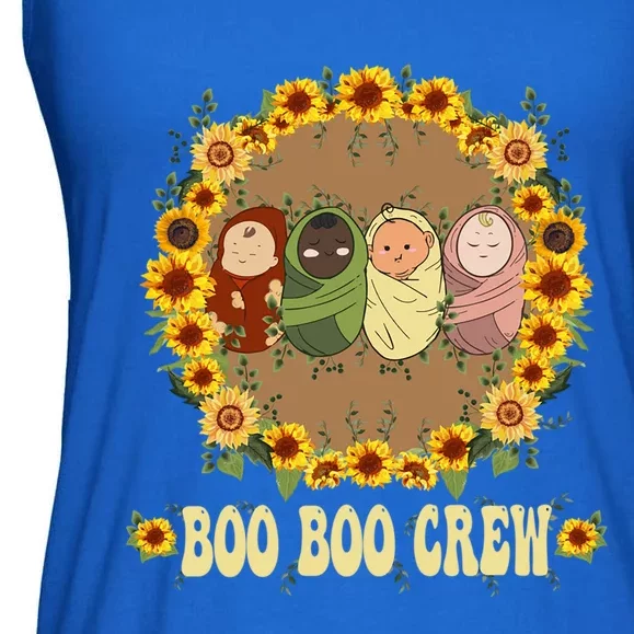 Funny Labor And Delivery Nurse Squad Boo Boo Crew Nursing Gift Ladies Essential Flowy Tank