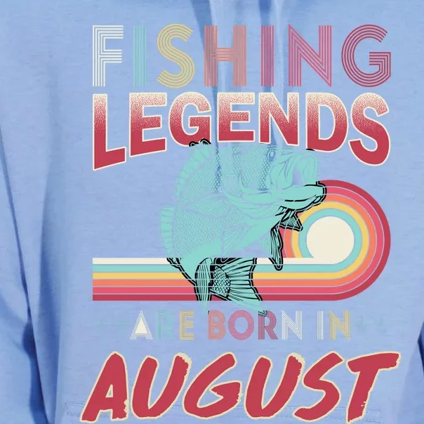 Fishing Legends Are Born In August Unisex Surf Hoodie