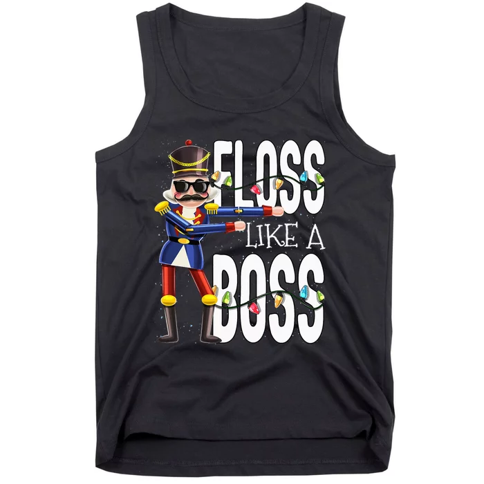 Floss Like A Boss Flossing Nutcracker Christmas Floss Like A Boss Flos Tank Top