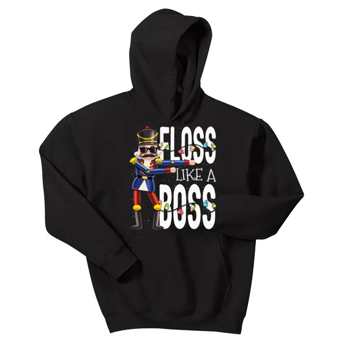 Floss Like A Boss Flossing Nutcracker Christmas Floss Like A Boss Flos Kids Hoodie