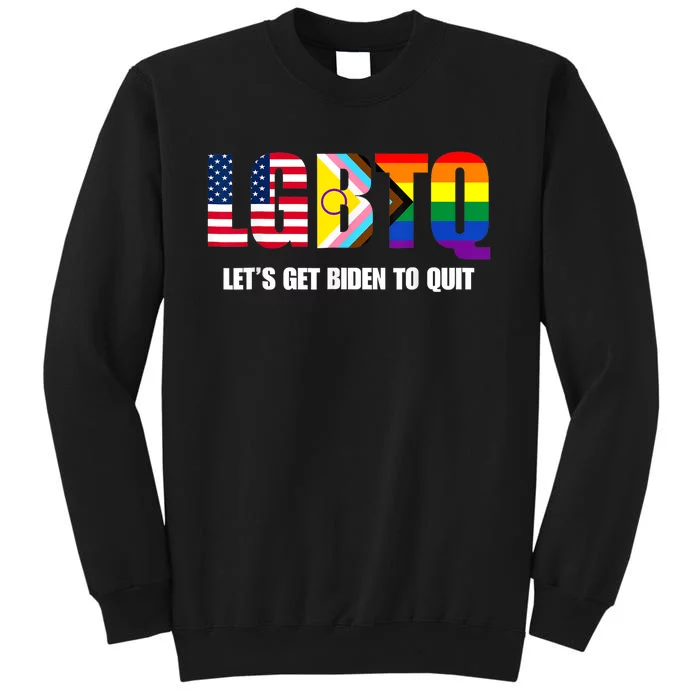 Funny LGBTQ Anti Biden Lets Get Biden To Quite Sweatshirt