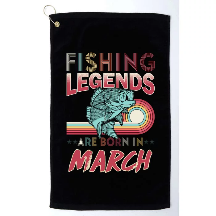 Fishing Legends Are Born In March Platinum Collection Golf Towel