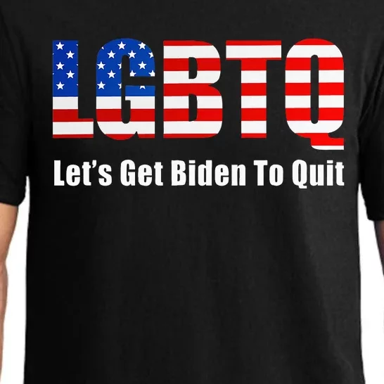 Funny Lgbtq Anti Biden LetS Get Biden To Quite Pajama Set