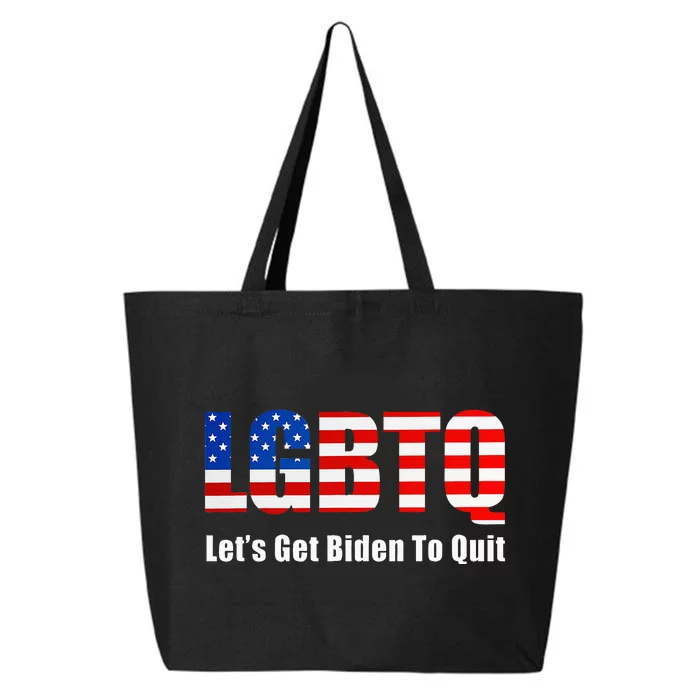 Funny Lgbtq Anti Biden LetS Get Biden To Quite 25L Jumbo Tote