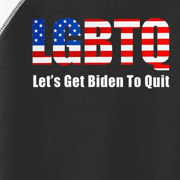 Funny Lgbtq Anti Biden LetS Get Biden To Quite Toddler Fine Jersey T-Shirt