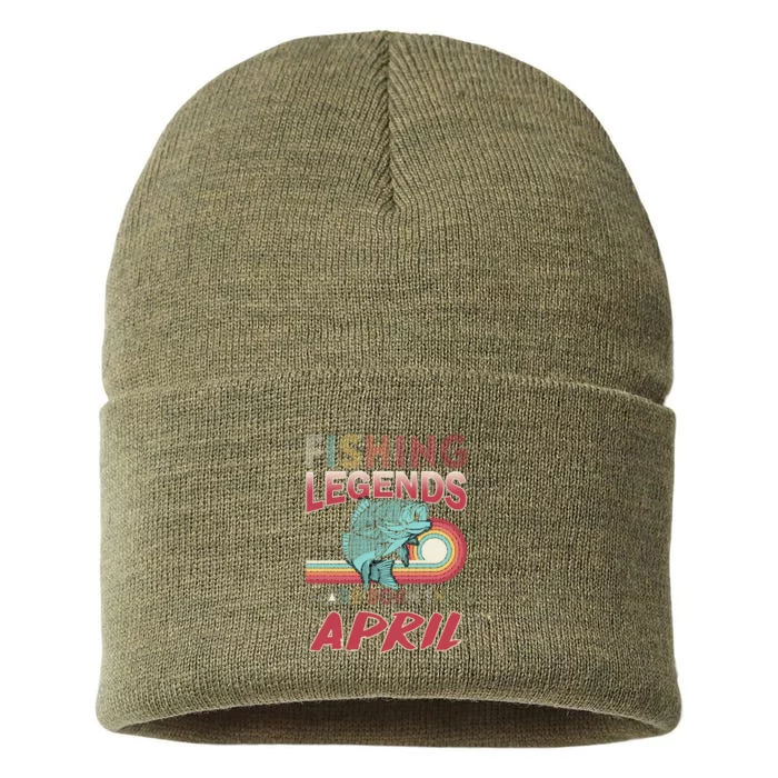 Fishing Legends Are Born In April Sustainable Knit Beanie