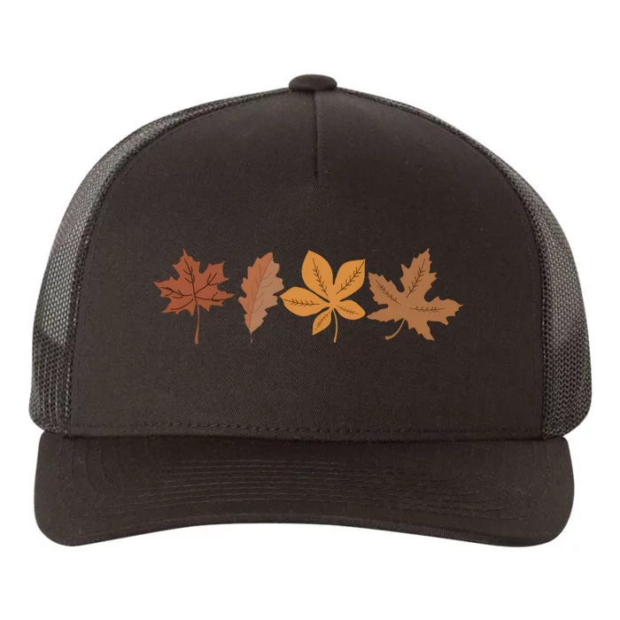 Fall Leaves Autumn Yupoong Adult 5-Panel Trucker Hat