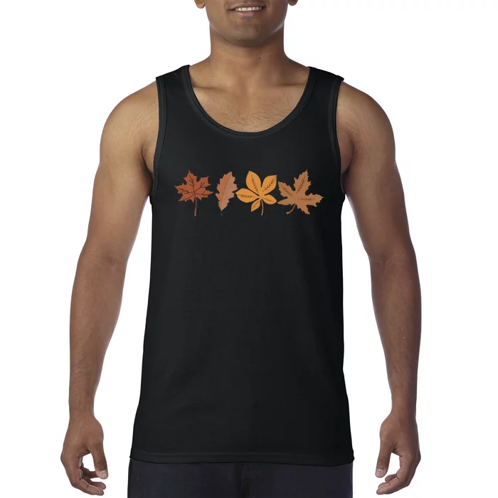 Fall Leaves Autumn Tank Top