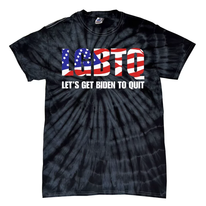 Funny LGBTQ Anti Biden Let's Get Biden To Quite Tie-Dye T-Shirt