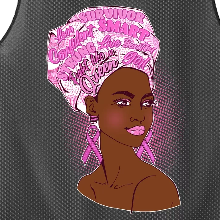 Fight Like A Queen Breast Cancer Awareness Mesh Reversible Basketball Jersey Tank