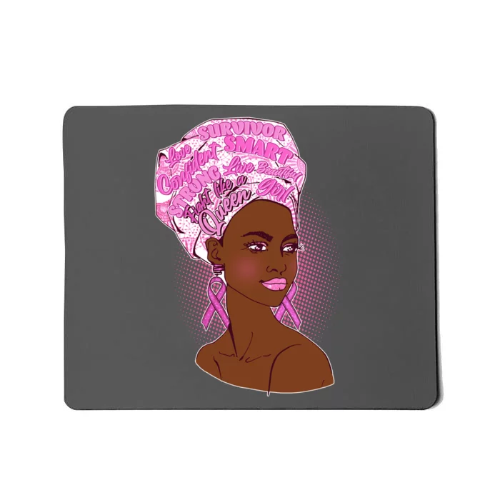 Fight Like A Queen Breast Cancer Awareness Mousepad